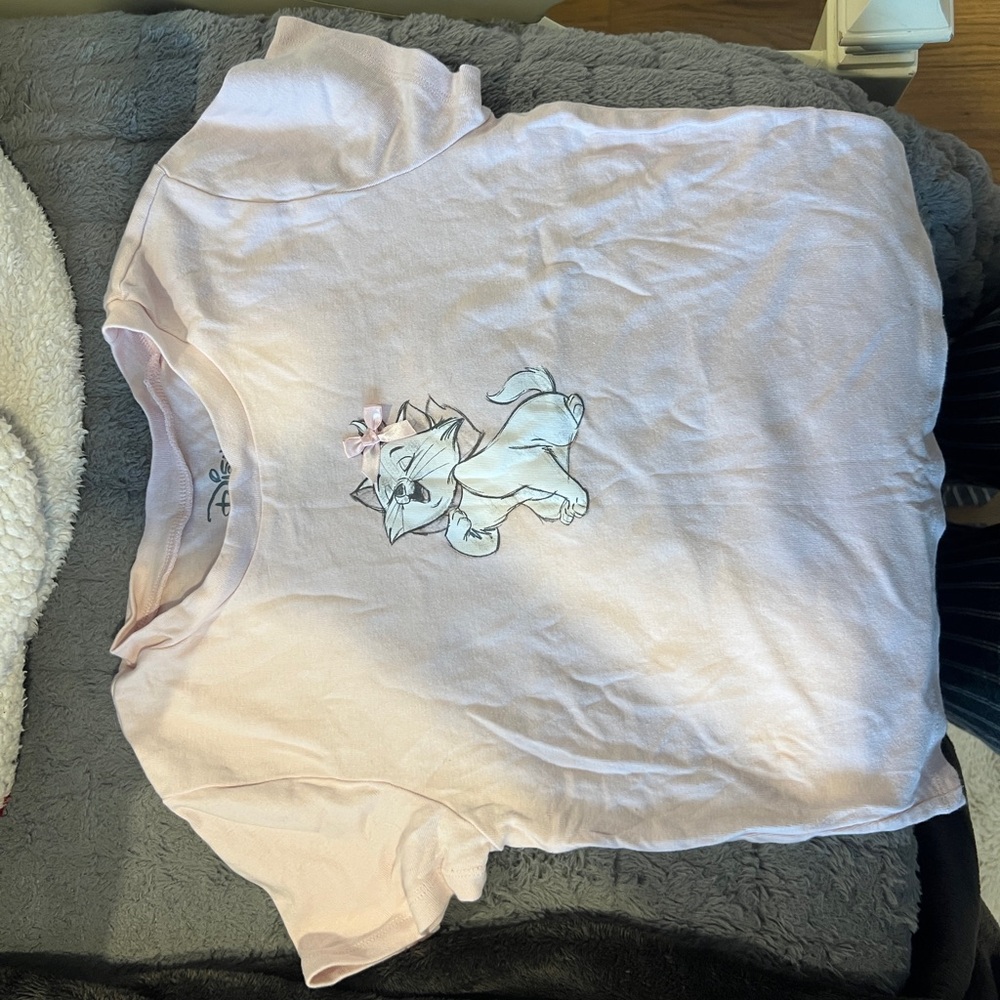 Disney Light Pink Tee with Character Design